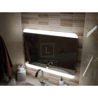 Зеркало с подсветкой для ванной комнаты Салерно 140х70 см